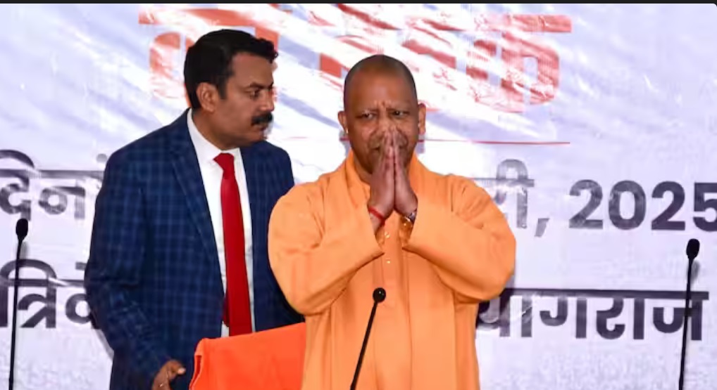 CM Yogi Adityanath at Prayagraj